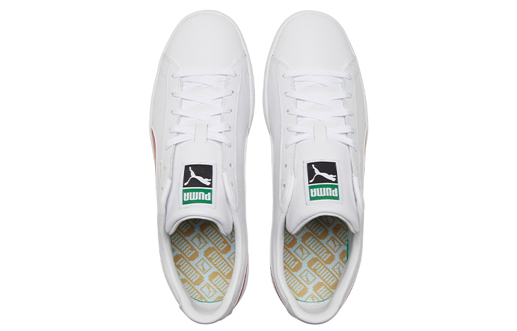Мужские кеды PUMA Basket Classic (белый / красный) — фото 4
