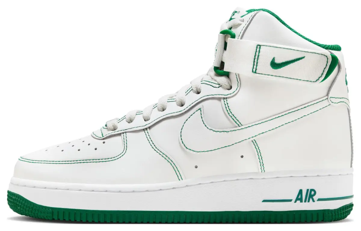 Nike Air Force 1 High White Green Women's