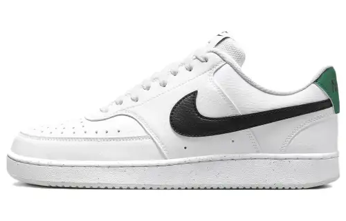 Nike Court Vision 1 Low Synthetic Leather Breathable Low top Skateboard Shoes Men's White Green