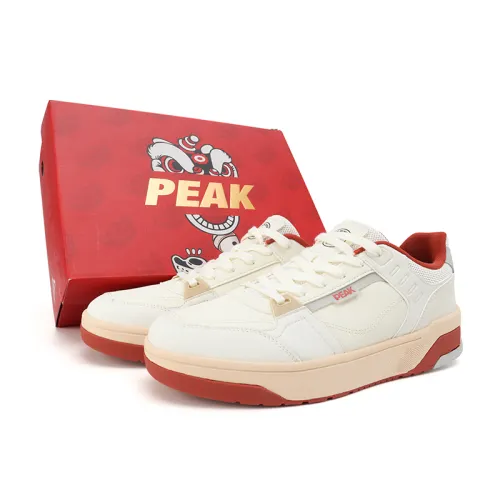 PEAK State Pole Cloud Trail Slip Resistant Cushioning Abrasion Resistant Low top Skateboard Shoes Unisex Ecru/Rumba Red
