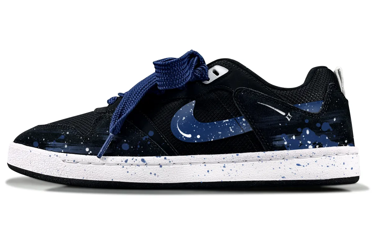 Nike SB Alleyoop Scattered Galaxy Abrasion Resistant Low top Skateboard Shoes Unisex