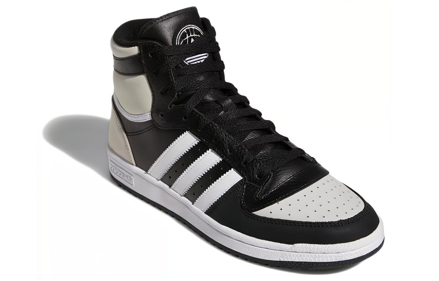 Кеды adidas Top Ten RB (черно-бело-серые) — Чёрный / серый / белый — фото 3