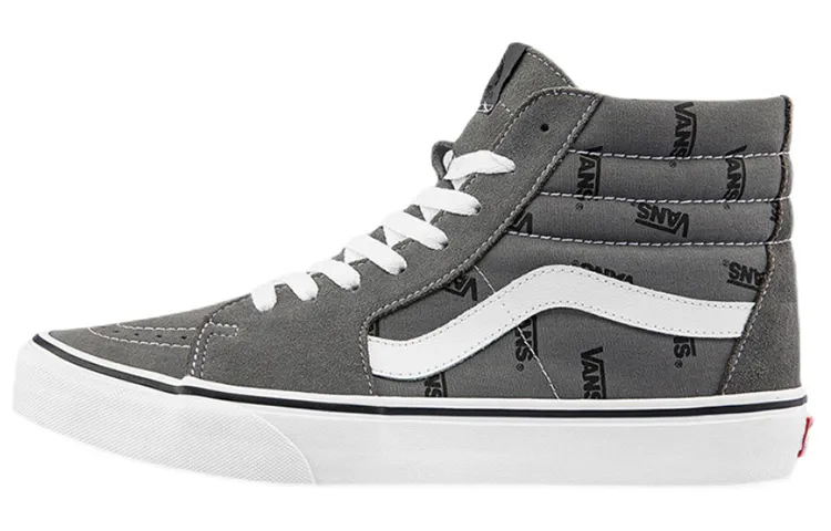 Vans Unisex SK8 High Top Sneakers Grey Gray