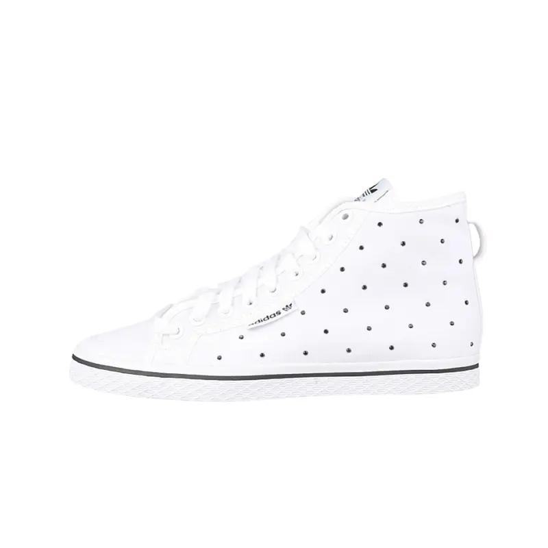 Adidas Originals Slip Resistant Abrasion Resistant High top Skateboard Shoes Women's White