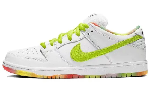 Nike Dunk SB Low Slip Resistant Abrasion Resistant Low top Skateboard Shoes Men's White Green