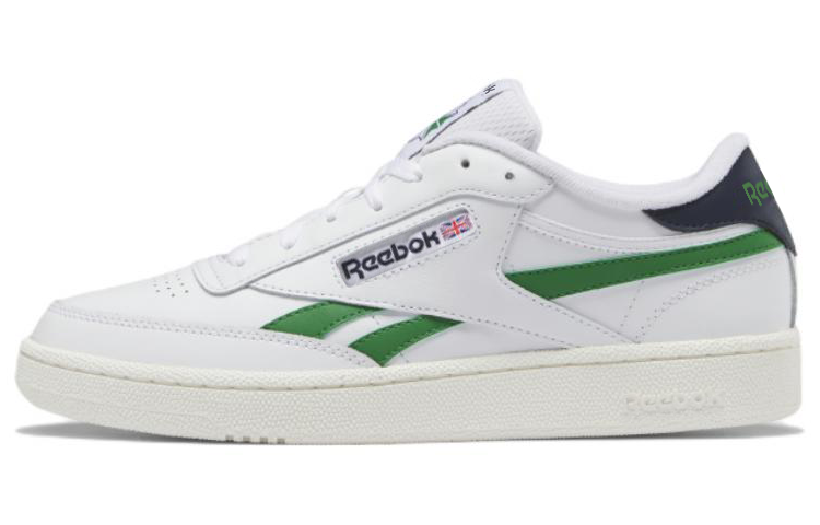 Кеды Reebok CLUB C REVENGE (бело-зеленые)