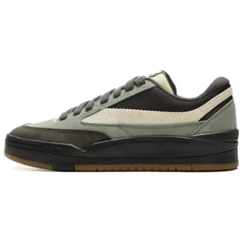 Li Ning Slip Resistant Abrasion Resistant Low top Skateboard Shoes Men's Gray Green