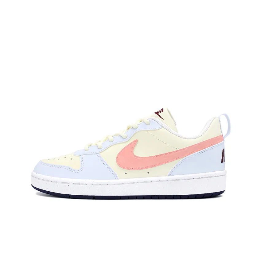 Nike Court Borough Dawn Glow Manufacturing Lightweight And Breathable Low top Skateboard Shoes GS Blue Pink