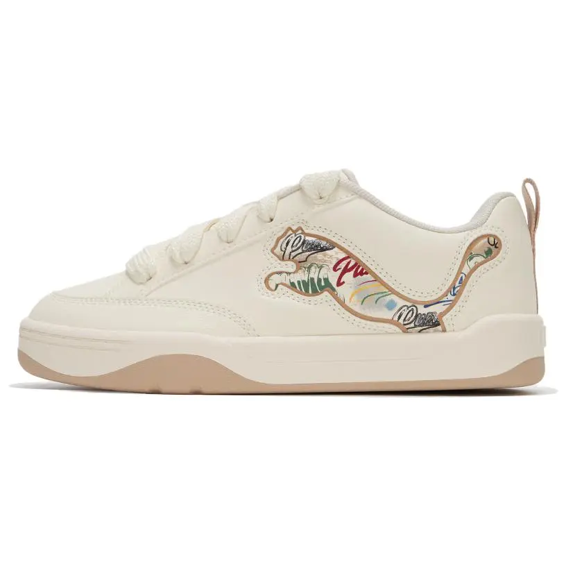 PUMA Park Lifestyle Low top Skateboard Shoes Unisex Beige