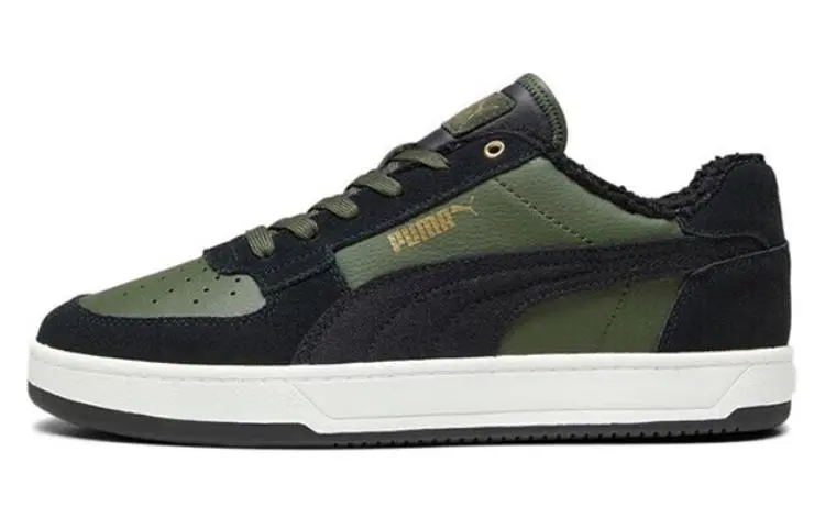 PUMA Caven 2.0 Comfortable Abrasion Resistant Abrasion Resistant Low top Skateboard Shoes Unisex Black Green