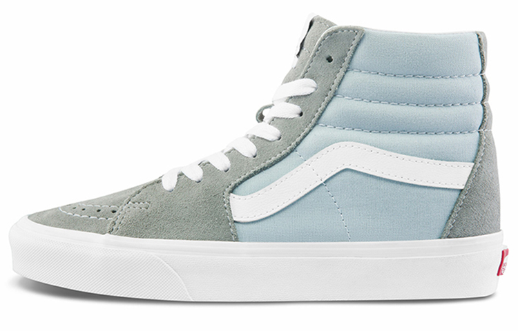 Vans SK8 canvas comfortable and versatile high-top sneakers for men and women, gray