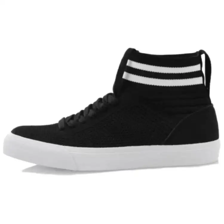 Li Ning LNG Slip Resistant Slip Resistant High top Skateboard Shoes Women's Black
