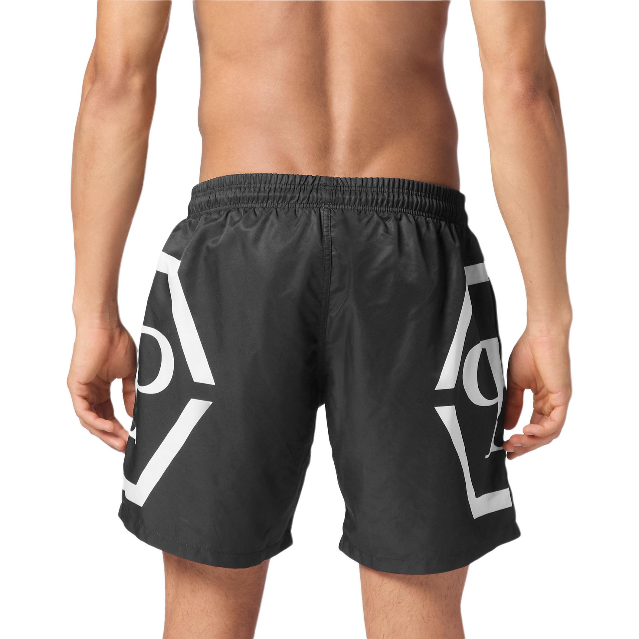 Philipp Plein logo-print swim shorts