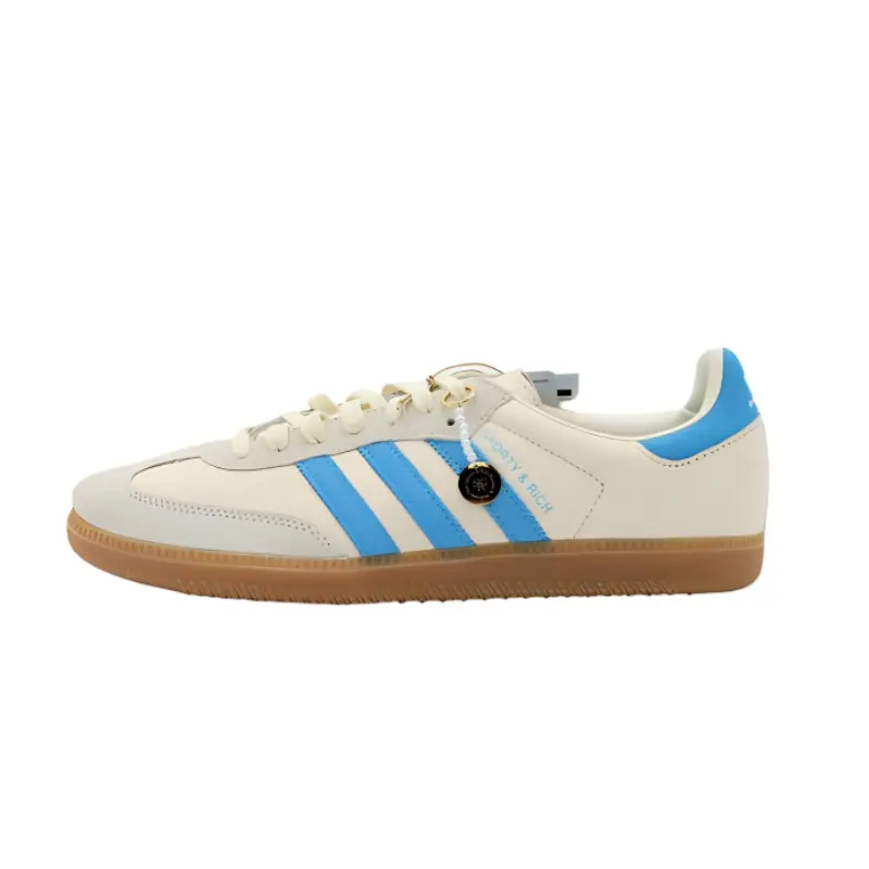 Size? x Adidas Originals Yabisah Abrasion Resistant Breathable Low top Skateboard Shoes Men's White Blue
