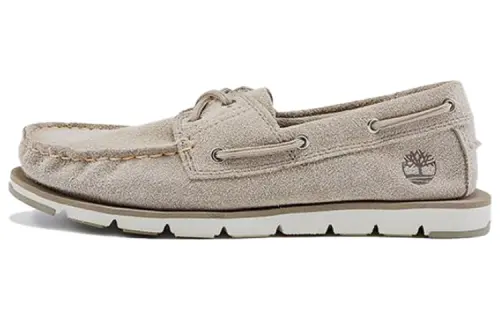 Timberland Camden Falls Suede Boat White Women's