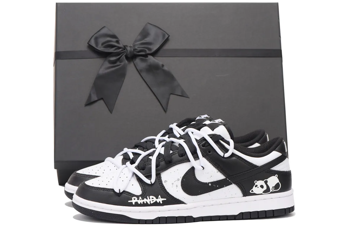 Nike Dunk Leather Coverage Slip Resistant Impact Resistance Abrasion Resistant Low top Skateboard Shoes Men's