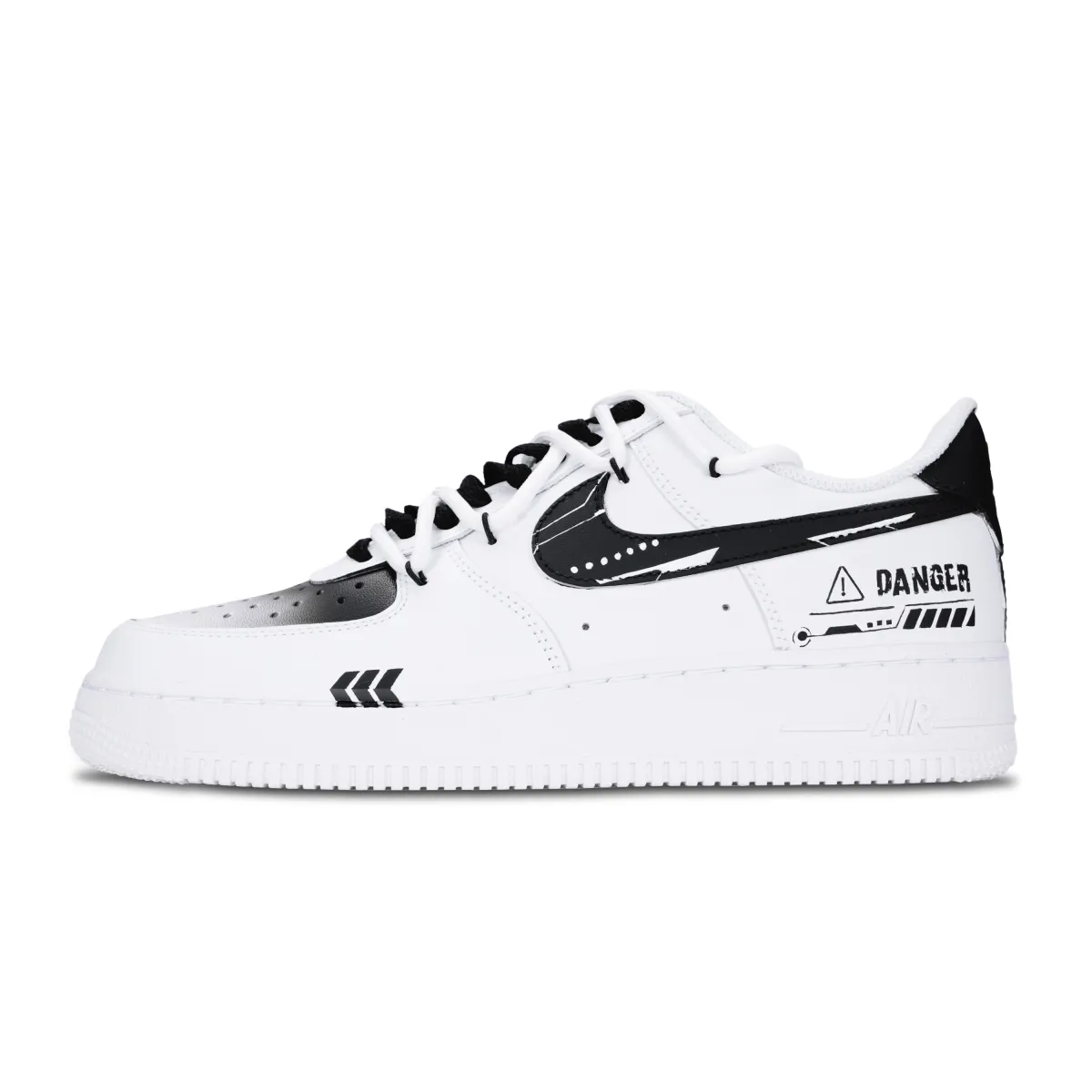 Nike Air Force 1 Technology Future Slip Resistant Abrasion Resistant Low top Skateboard Shoes Men's White Black