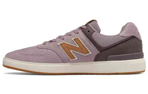 New Balance NB 574 Skateboard Shoes Men's Low Top Rose Purple/Beige/Orange