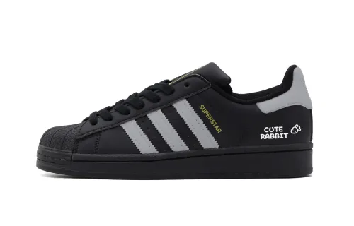 Adidas Originals SUPERSTAR Lightweight And Breathable Low top Skateboard Shoes Unisex Black