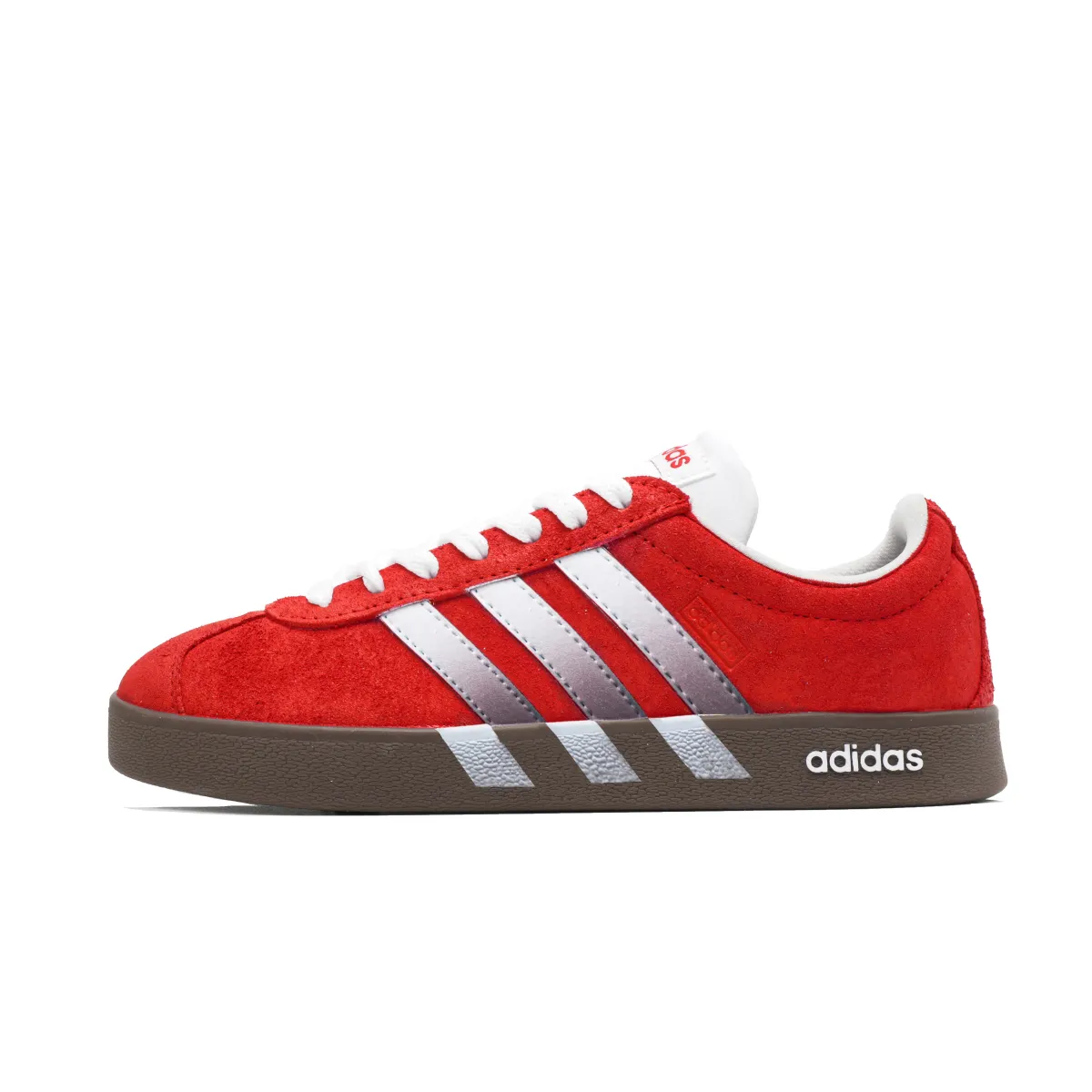 Adidas VL COURT 2.0 Cool Red Suede Slip Resistant Low top Skateboard Shoes Unisex
