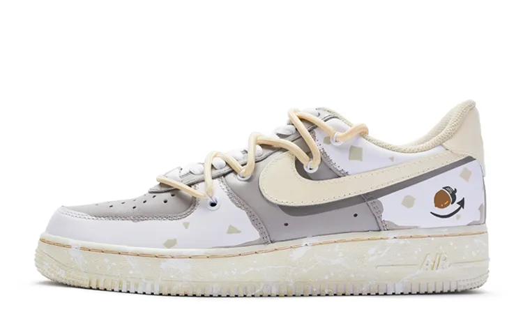 Nike Air Force 1 Leather Slip Resistant Abrasion Resistant Slip Resistant Abrasion Resistant Low top Skateboard Shoes
