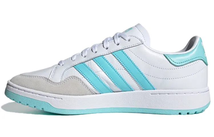 Adidas Originals Team Court Low top Skateboard Shoes Women's White Blue