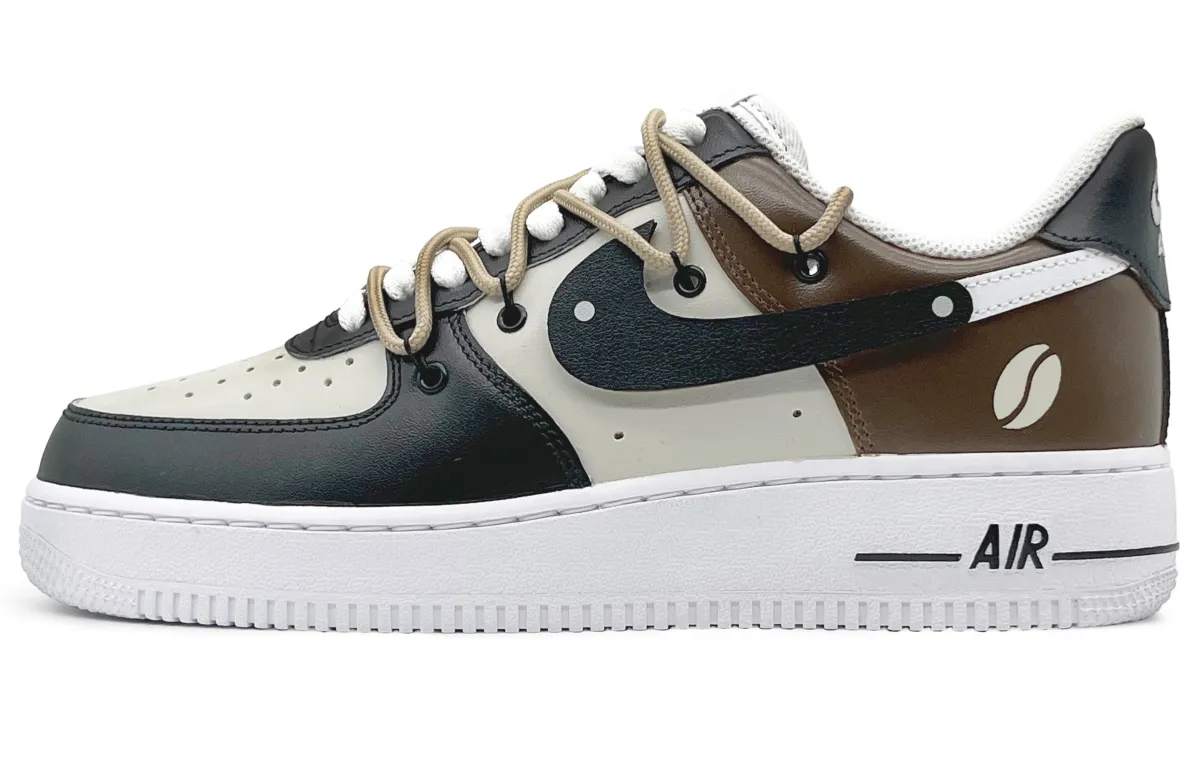 Nike Air Force 1 Skate Shoes Unisex Low-top Black, Brown, Beige