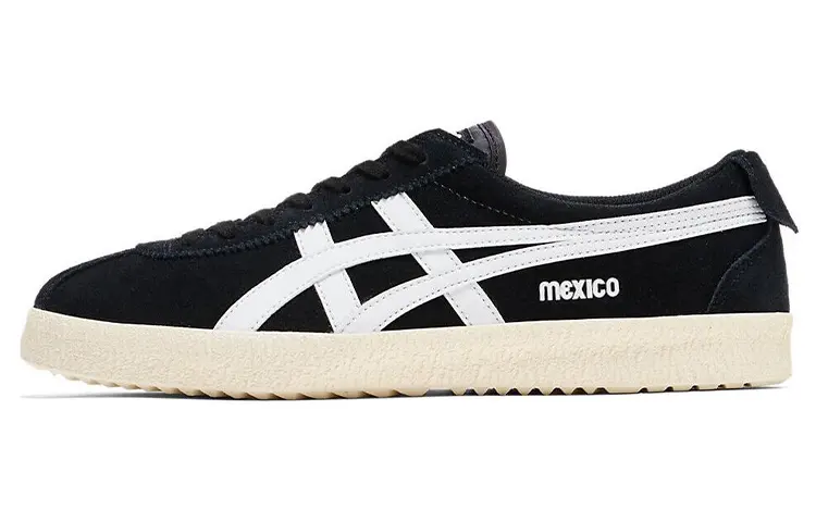 Onitsuka Tiger Mexico Delegation Skate Shoes Unisex Low Top Black White