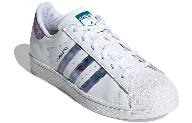 Женские кеды adidas originals SUPERSTAR (белый / фиолетовый) — 白/渐变紫 — фото 3