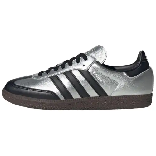 Adidas Originals Samba Comfortable And Lightweight Low top Skateboard Shoes Unisex Silver Black