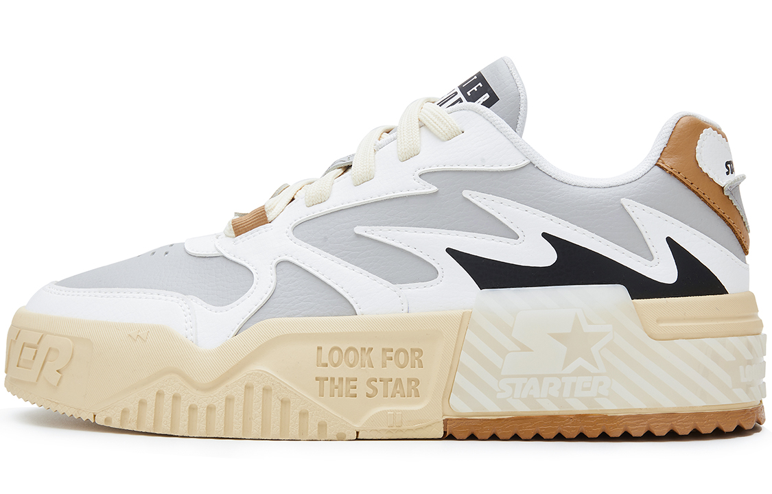 STARTER Sound Wave VOL Collection Low top Skateboard Shoes Men's White Gray
