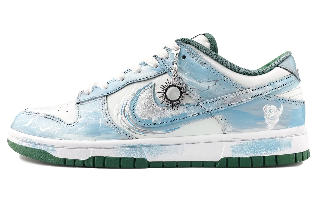 Nike Dunk Abrasion Resistant Abrasion Resistant Low top Skateboard Shoes Men's Blue White