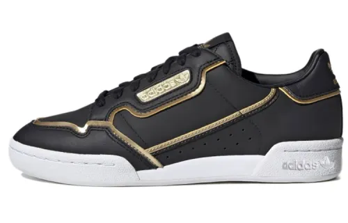 Adidas Originals Continental 80 Low top Skateboard Shoes Women's Black Gold