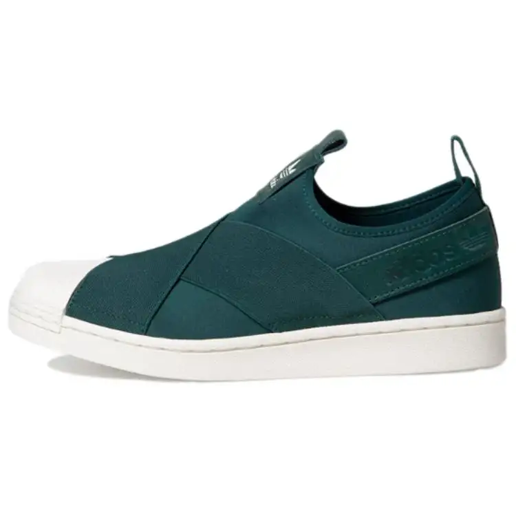 Adidas Originals SUPERSTAR Canvas Abrasion Resistant Coverage Low top Skateboard Shoes Women's Jasper
