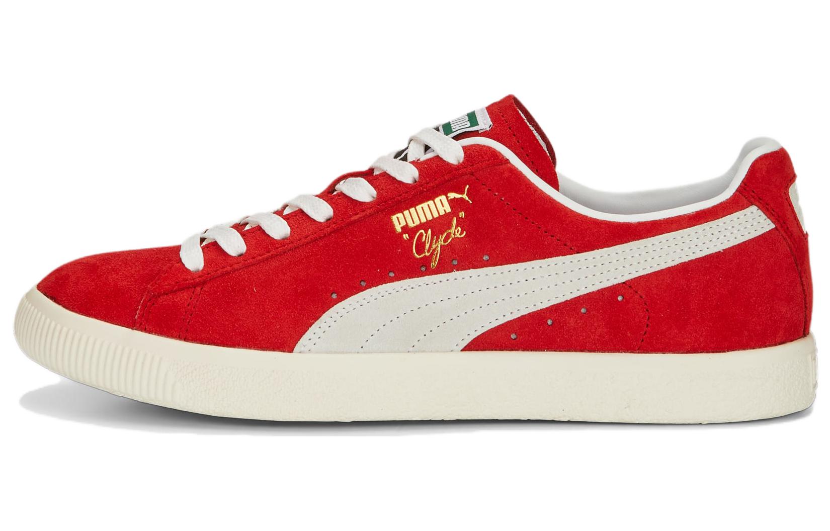Кеды PUMA Clyde OG (бело-красные)