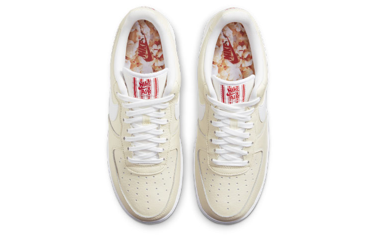 Кеды Nike Air Force 1 07 Low PRM EMB "Popcorn" (молочные) — Молочный — фото 4