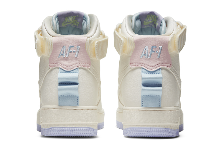 Женские кроссовки Nike Air Force 1 hi ut (микро-белые) — 帆白/帆白/薄雾熏衣草紫/帆白 — фото 4