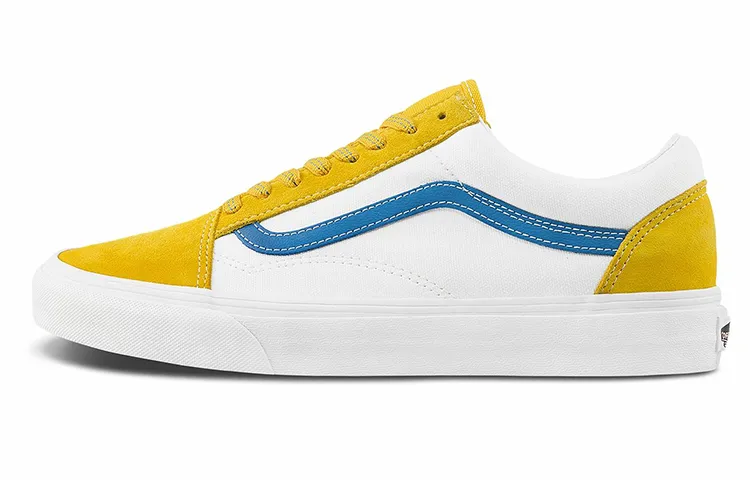 Vans Old Skool 'White/Yellow/Blue' Sneakers