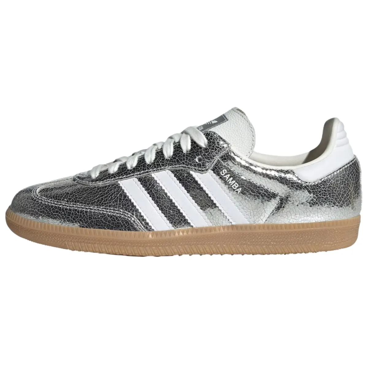 Adidas Originals SAMBA OG Low top German Army Trainers Women's Silver