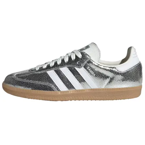 Samba Wmns Adidas Originals Og 'Cracked Metallic Pack - Silver'