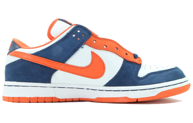 Кеды Nike Dunk SB "BRONCOS" (бело-сине-оранжевые) — Белый / синий / оранжевый — фото 2