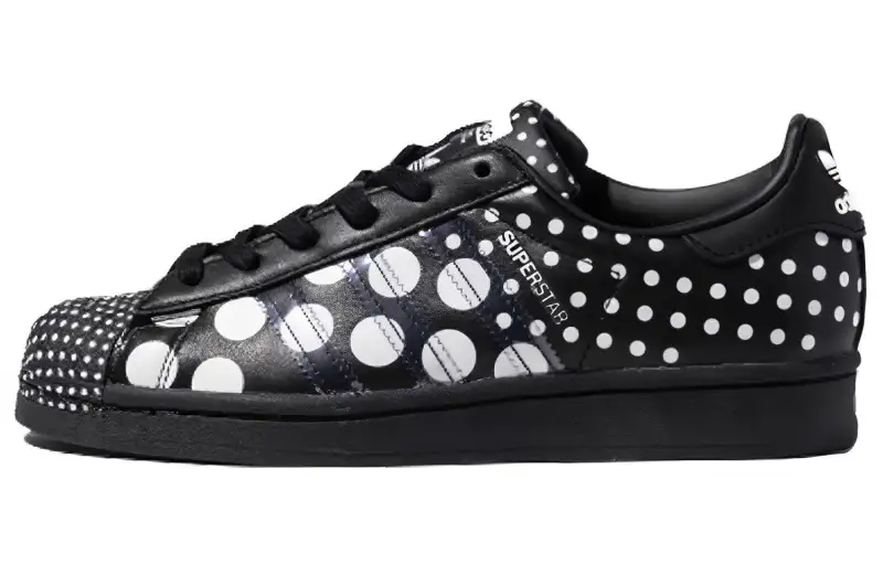 adidas originals Superstar Black Polka