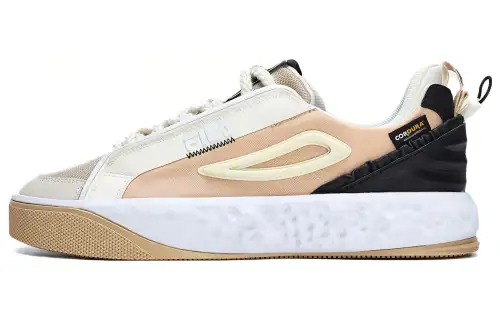 FILA Viva Abrasion Resistant Low top Skateboard Shoes Men's White Brown