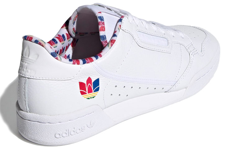 Кеды adidas originals Continental 80 (бело-цветная) — фото 4