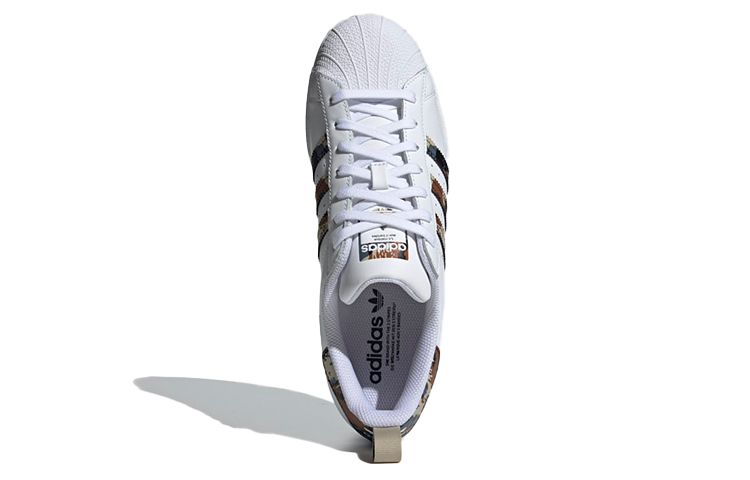 Кеды adidas originals SUPERSTAR (бело-коричневые) — фото 5