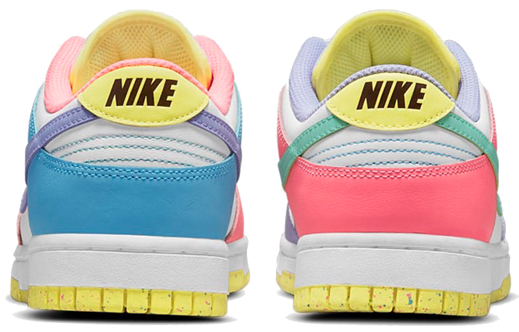 Женские кеды Nike Dunk SE "easter candy" (белые / фиолетовые / красные) — Белый / фиолетовый / красный — фото 5