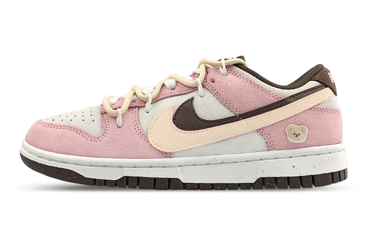 Nike Double Court Slip Resistant Abrasion Resistant Low top Skateboard Shoes Women's White Pink