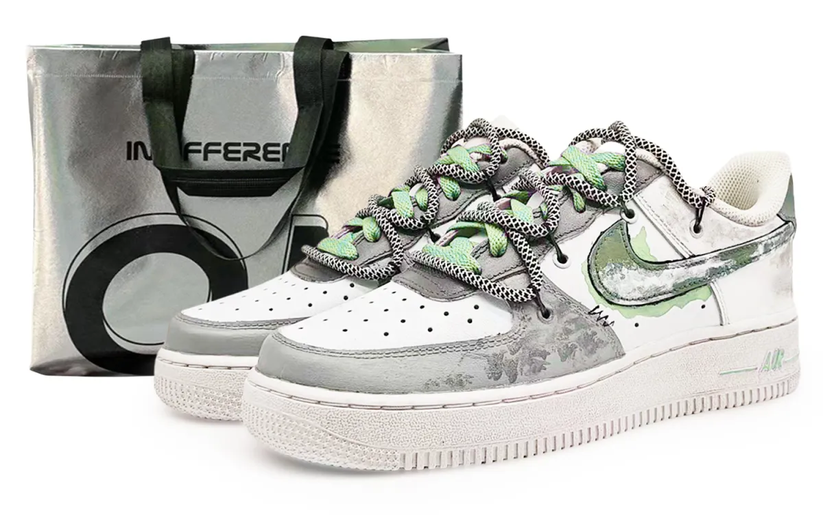 Nike Air Force 1 EIGHT% No. 9 Coverage Thermal Abrasion Resistant Low top Skateboard Shoes Unisex Green