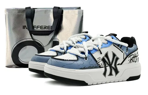 MLB Chunky Liner Low top Skateboard Shoes Unisex Blue Gray