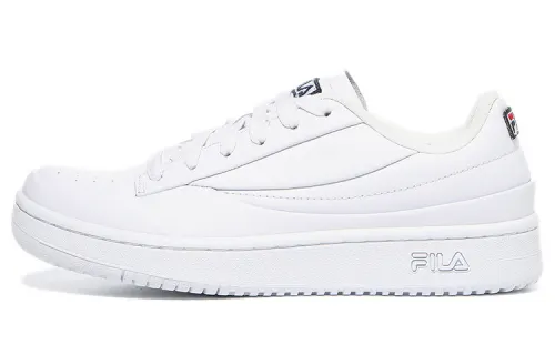 FILA Slip Resistant And Abrasion Resistant Coverage Low top Skateboard Shoes Unisex Pure White